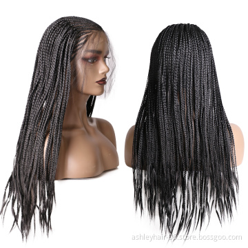 Julianna Hair Vendors Wig Lace Closure Lacefront Frontal Wigs Synthetic Hair Lace Front Braided Wigs For Black Women
